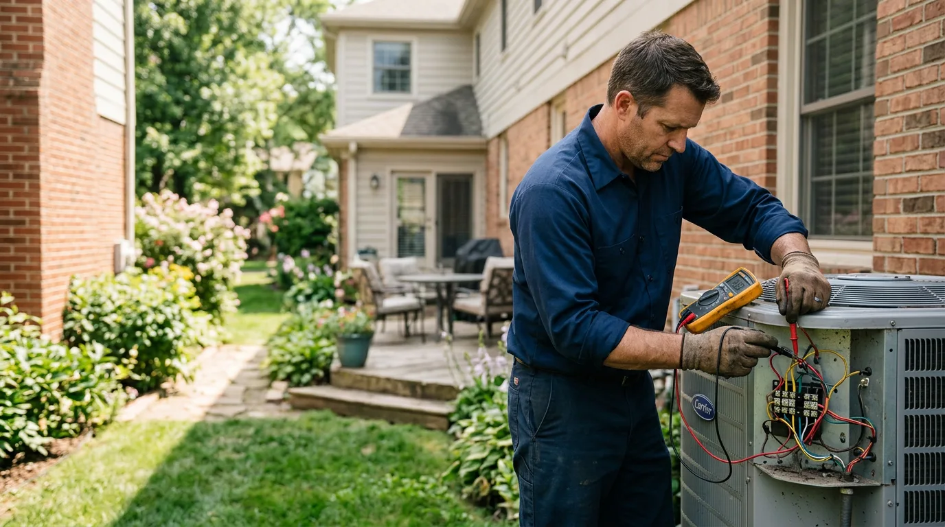 HVAC technician working near Shelter Island Heights, NY